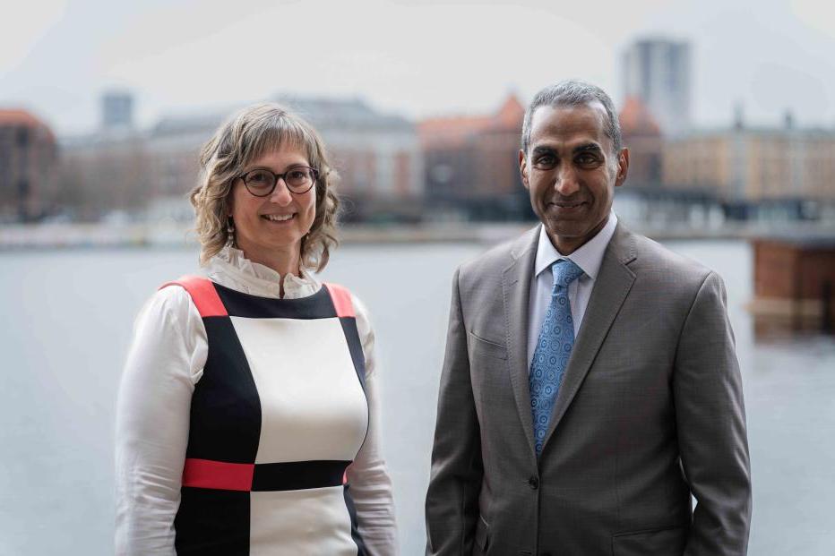 Jacobs Chief Executive Officer Bob Pragada and Jacobs Director of Life Sciences Operations, Denmark Lene Bjerregaard