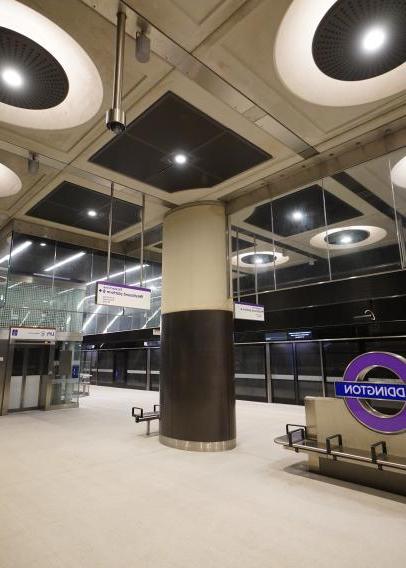 View of station platform at Paddington